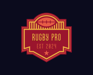 Rugby Football Athlete logo design
