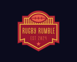 Rugby - Rugby Football Athlete logo design