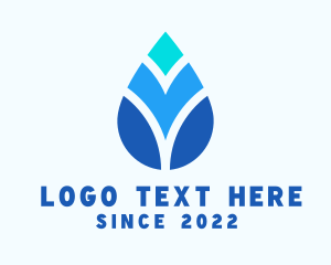 Oil - Purified Water Droplet logo design