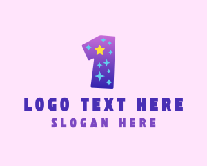 Nursery - Colorful Starry One logo design