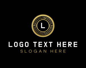 Blockchain - Cryptocurrency Digital Coin logo design