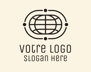 Monoline Global Shipping logo design