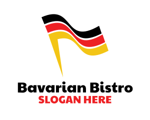 German - Abstract German Flag logo design