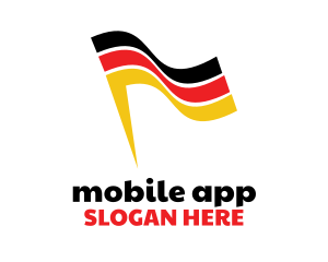 Trip - Abstract German Flag logo design