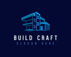 Geometric Construction Builder logo design