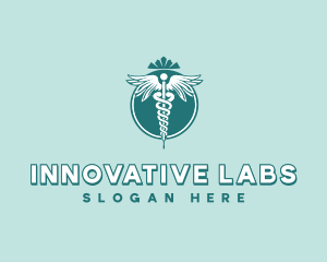 Caduceus Pharmaceutical Lab logo design