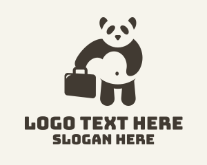 Boss - Black Panda Briefcase logo design