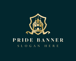 Luxury Castle Shield logo design