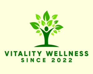 Human Wellness Tree logo design