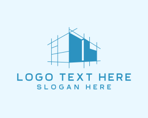 Floor Plan - Building Architecture Construction logo design