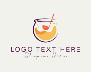 Ladle - Orange Juice Ladle logo design