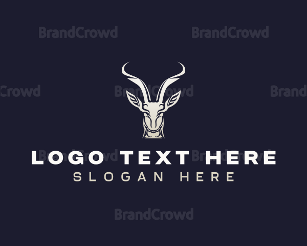 Animal Antelope Antler Logo