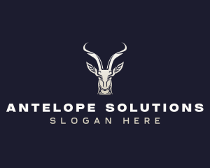 Antelope - Animal Antelope Antler logo design
