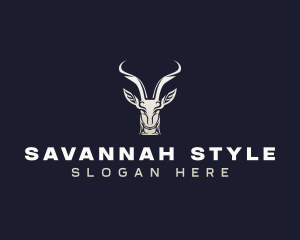 Savannah - Animal Antelope Antler logo design