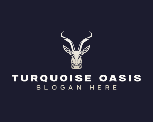 Animal Antelope Antler logo design