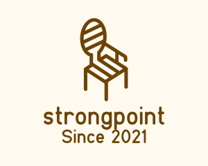 Furniture Shop - Brown Round Back Chair logo design