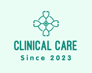 Medical Stethoscope Clinic logo design