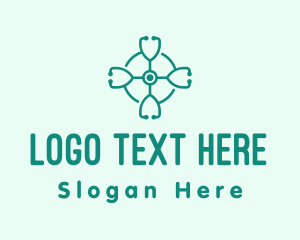 Medical Stethoscope Clinic Logo