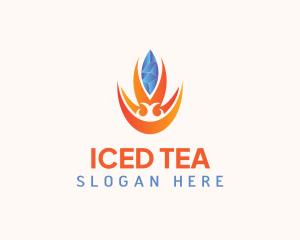 Ice Fire Ventilation logo design