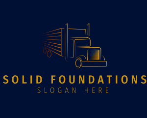 Cargo Delivery Truck Logo