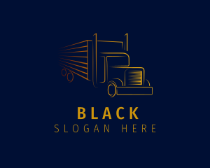 Trailer - Cargo Delivery Truck logo design