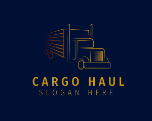 Cargo Delivery Truck logo design