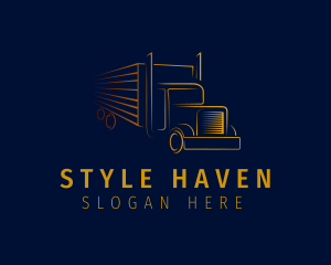 Trailer - Cargo Delivery Truck logo design