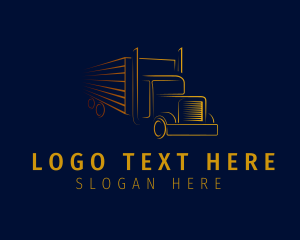 Cargo Delivery Truck Logo