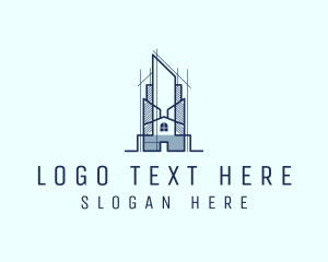 Contractor - House Building Structure logo design