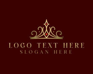 Pageant - Royal Crown Tiara logo design