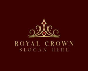 Royal Crown Tiara logo design