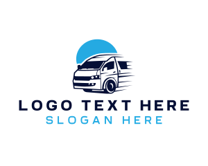 Distribution - Vehicle Van Logistics logo design