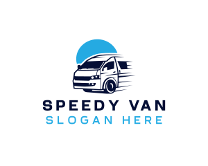 Van - Vehicle Van Logistics logo design