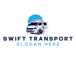 Vehicle Van Logistics logo design