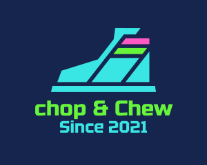 Sportswear - Futuristic Neon Shoes logo design