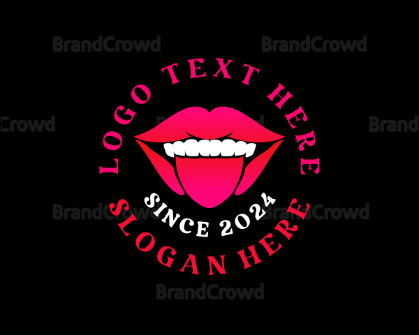 Erotic Tongue Lips Logo