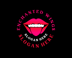 Erotic Tongue Lips Logo