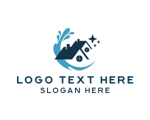 Cleaner - House Cleaning Wave logo design