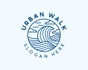 Ocean Tide Surfing Logo