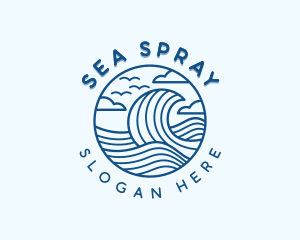 Ocean Tide Surfing logo design