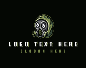 Biohazard - Gas Mask Gaming Avatar logo design