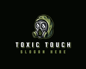 Toxic - Gas Mask Gaming Avatar logo design