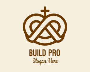 Basilica - Pretzel Cross Bakery logo design
