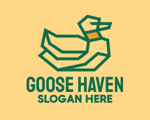 Minimal Goose Duck logo design