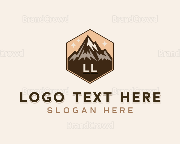 Mountain Peak Hiker Logo