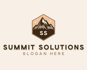 Mountain Peak Hiker  logo design