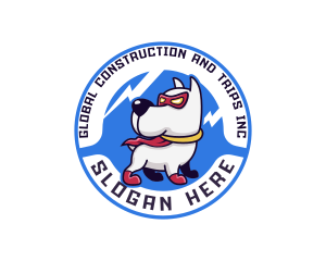 Hero - Superhero Lightning Dog logo design