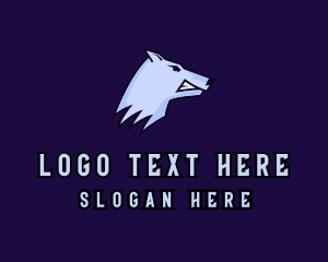 Character - Angry Wolf Animal logo design