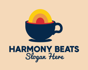 Latte - Sunny Morning Coffee Cafe logo design