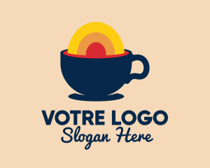 Latte - Sunny Morning Coffee Cafe logo design